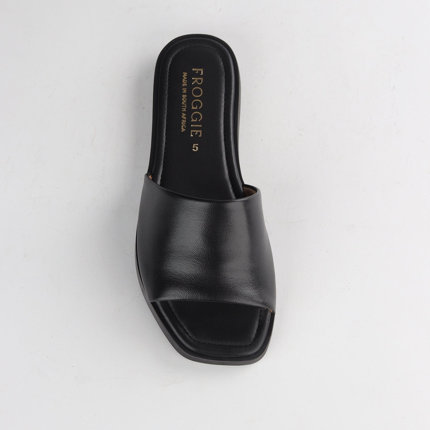Froggie Shoes Shoes Mule Flat Sandal in Black - 12865
