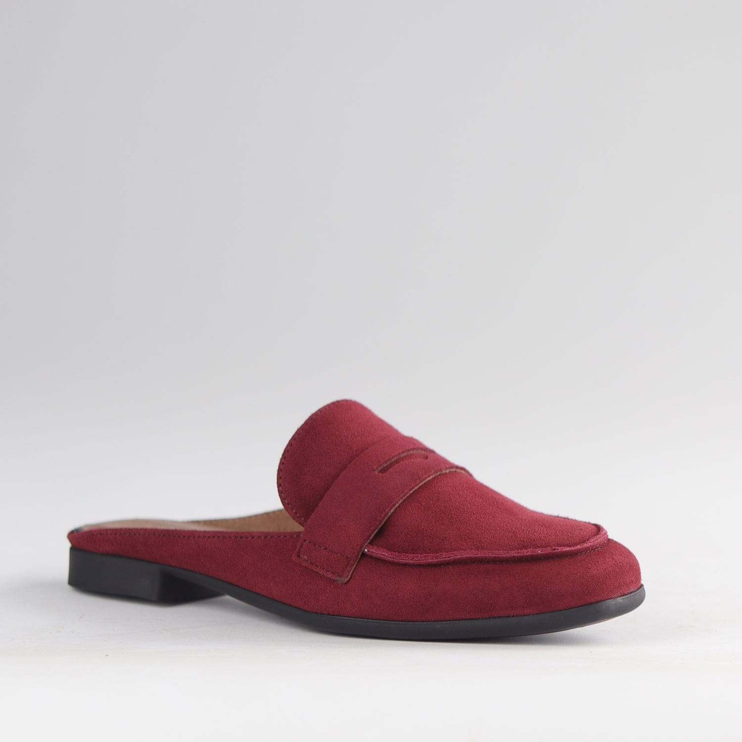 Froggie Shoes Shoes Open back mule in Burgandy - 12974