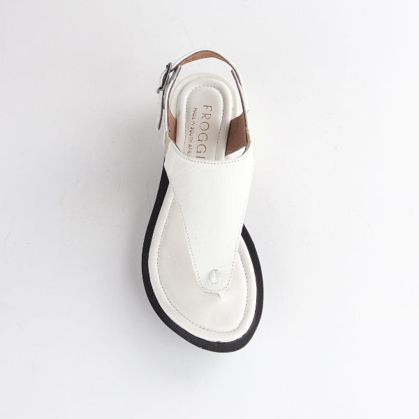 Froggie Shoes Shoes Rox Toe Thong Slingback Sandal in White  - 12880