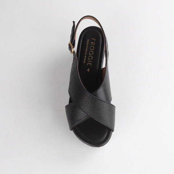 Froggie Shoes Shoes Platform Wedges Sandal with Ankle Strap Stone Multi - 11098