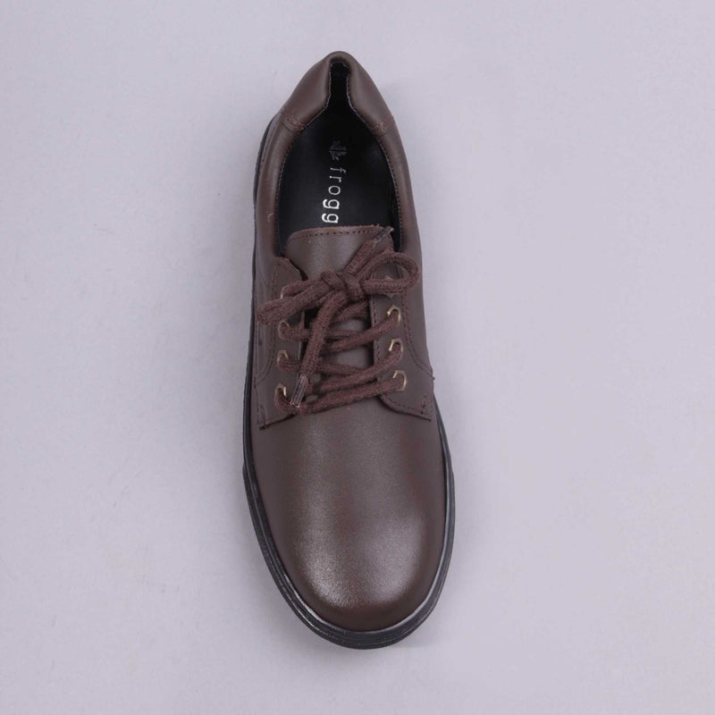 Boys Lace-up School Shoe in Brown