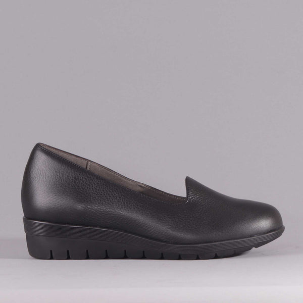 Slipper-cut Loafer in Black - 12244 - Froggie Shoes