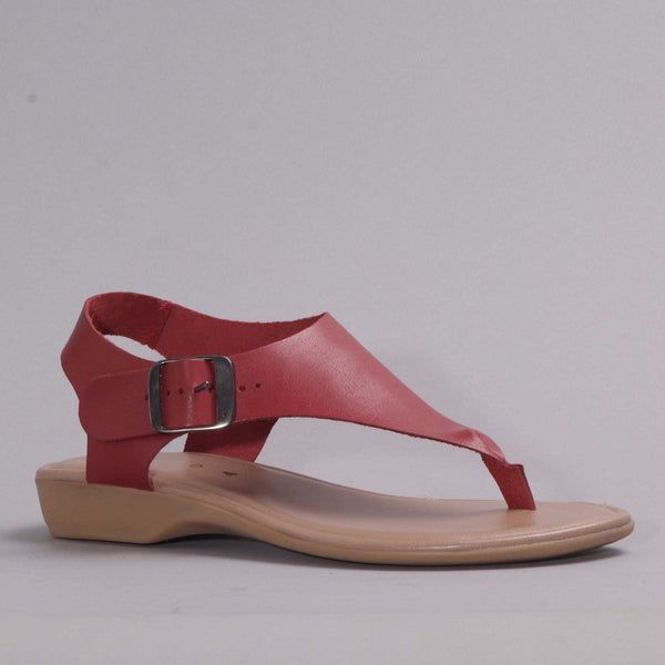 Slingback Thong Sandal in Red