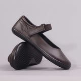 Girls High-Bar School Shoe in Brown Sizes 36-43 - 6610 - Froggie Shoes