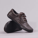 Boys Lace-up School Shoe in Brown Sizes 34-38 - 7824 - Froggie Shoes