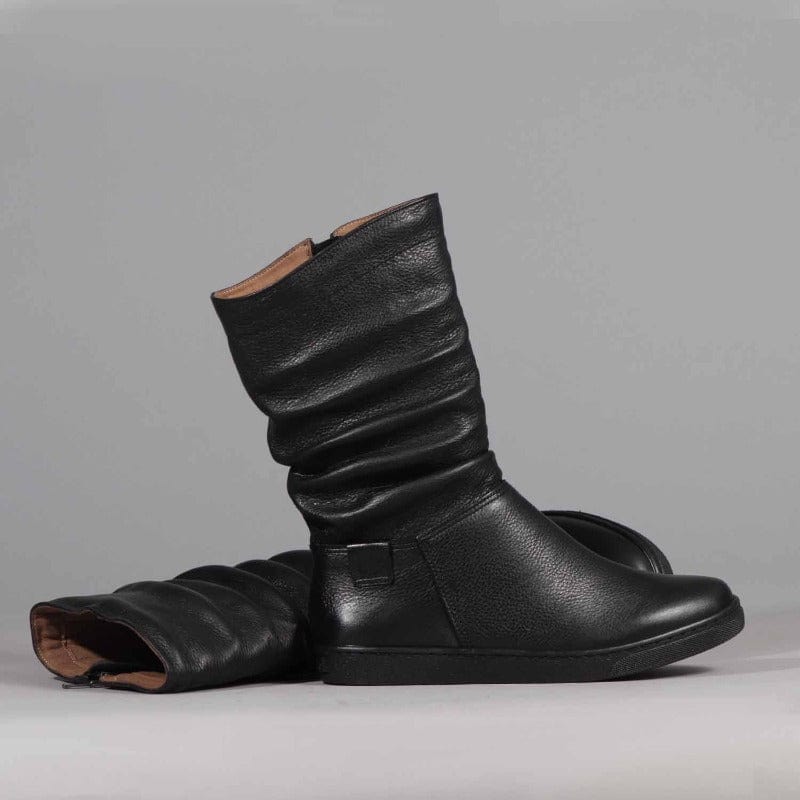 Mid-Calf Boot in Black - Froggie | Leather Shoes | South Africa â Froggie Shoes