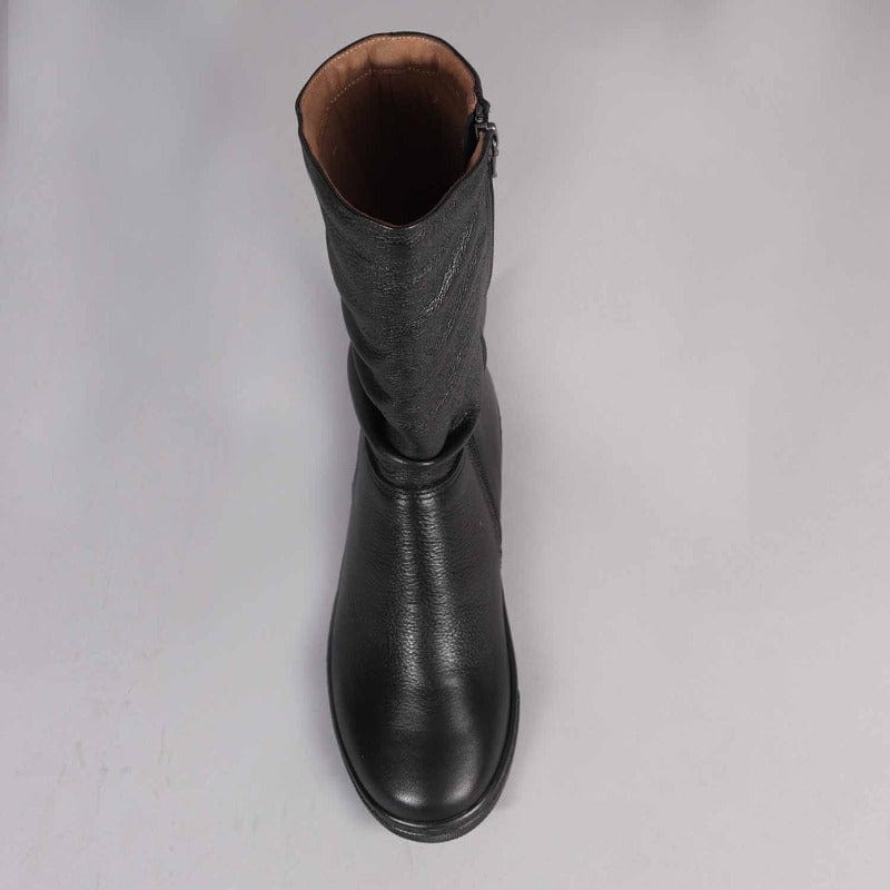 Mid-Calf Boot in Black - Froggie | Leather Shoes | South Africa â Froggie Shoes