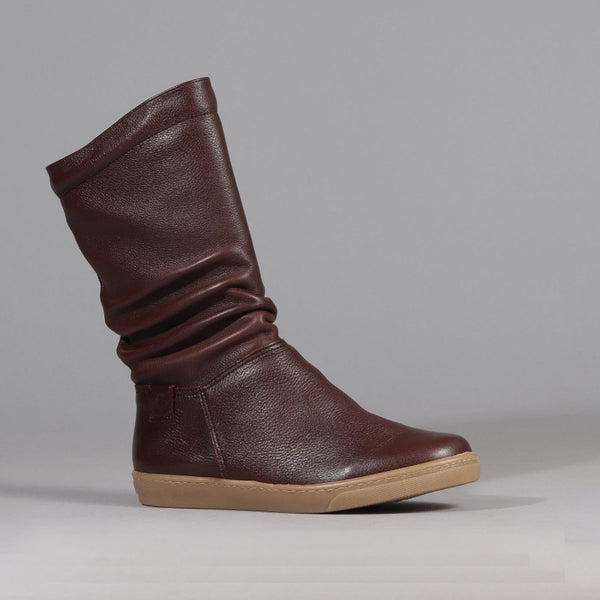 Mid-Calf Boot in Nut - Froggie | Leather Boots