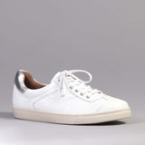 Lace-up Sneaker with Removable Footbed in White- 11400