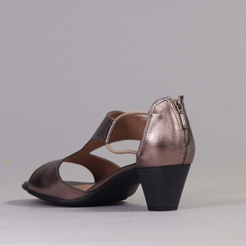 Wider Fit T-Bar Heel in Lead  - 11645