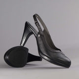 Slingback High Heel in Black