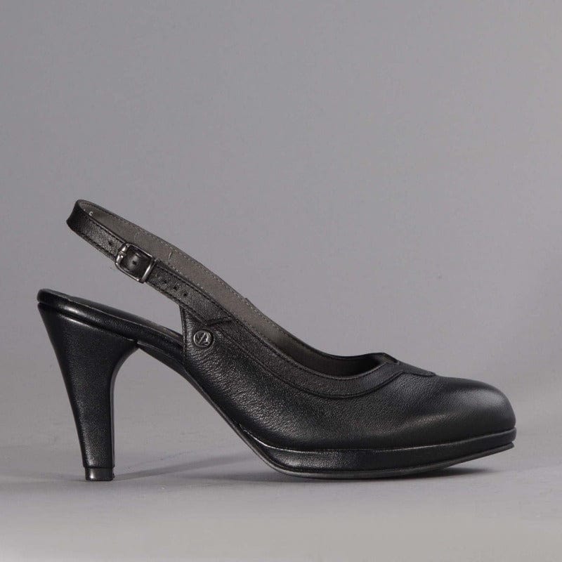 Slingback High Heel in Black