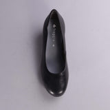 Mid-Heel Court Shoe in Black - 12635