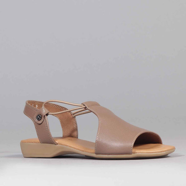 Wider Fit Sandal in Stone - 12140