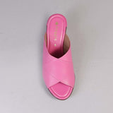 Slip-on Wedge in Hot Pink - 12287