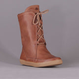 Lace-up Mid-calf Boot in Whisky - 12338