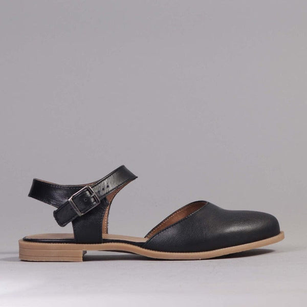Mary Jane Sandal in Black - 12344