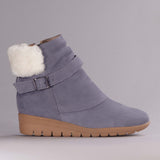 Fur Collar Ankle Boot in Manager