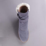 Fur Collar Ankle Boot in Manager