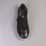 Velcro Sneaker with Removable Footbed in Black