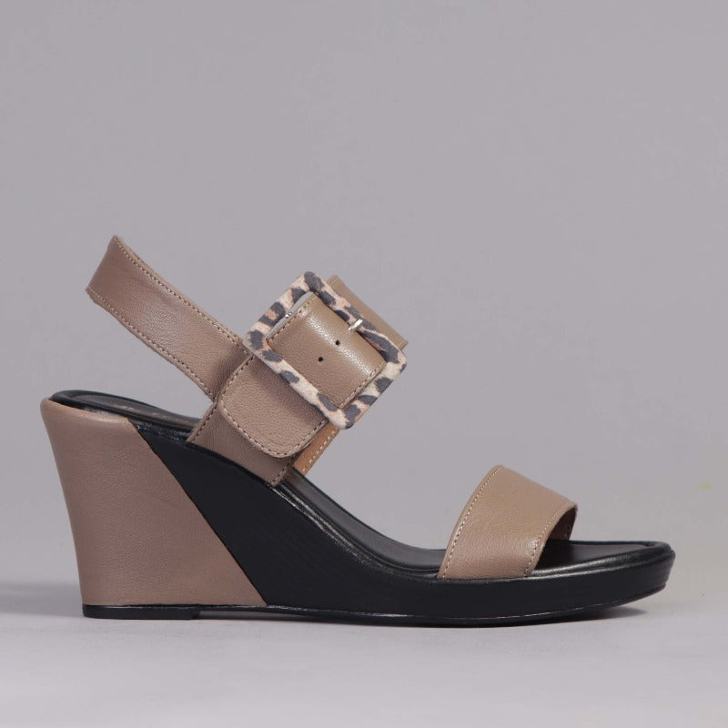 2- Tone Buckle Wedge in Stone - Froggie ZA your step, our shoes ...