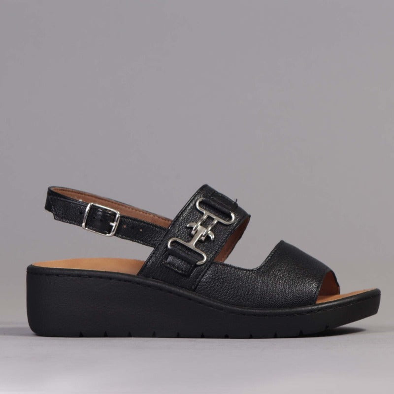 Slingback Sandal with Removable Footbed in Black 