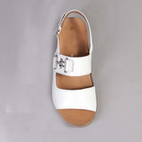 Slingback Sandal with Removable Footbed in White - 12532