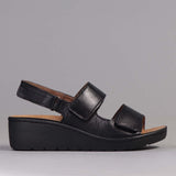 Sandal with Removable Footbed in Black