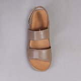 Sandal with Removable Footbed in Stone