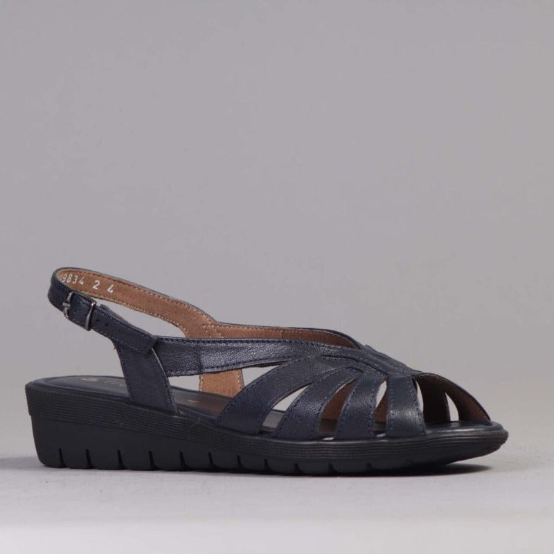 Froggie Slingback Sandal in Navy 