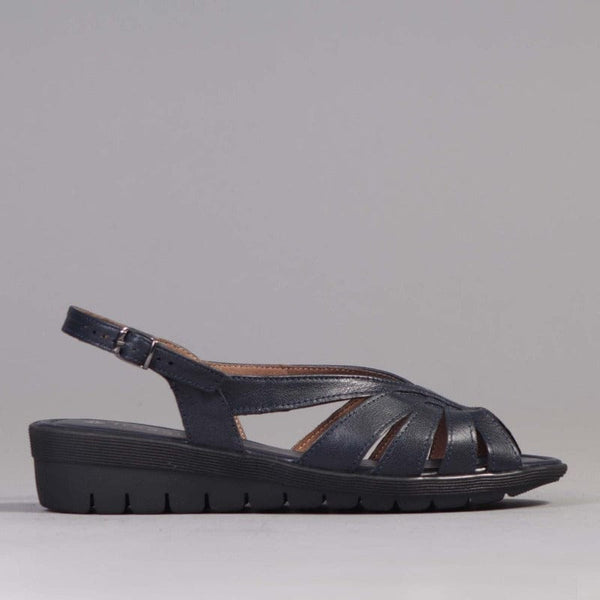 Froggie Slingback Sandal in Navy 