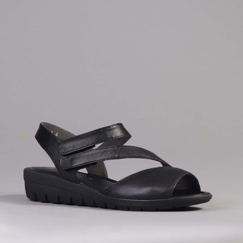 Velcro Sandal in Black
