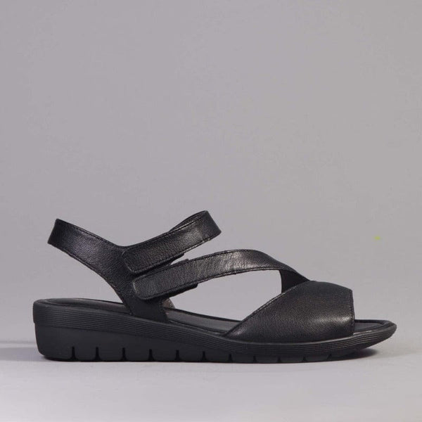 Froggie Velcro Sandal in Black