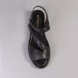 Froggie Velcro Sandal in Black