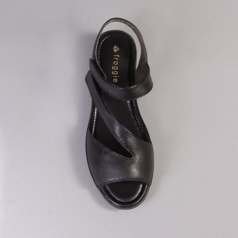 Velcro Sandal in Black