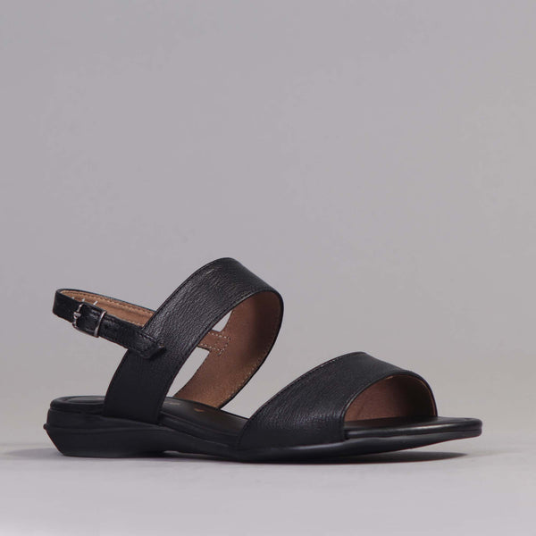 Flat Slingback Sandal in Black - 12540 - Froggie Shoes