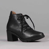 Froggie Lace-up Ankle Boot in Black