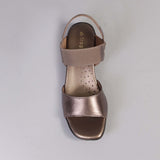 Elasticated Slingback Sandal in Lead - 12550 - Froggie Shoes