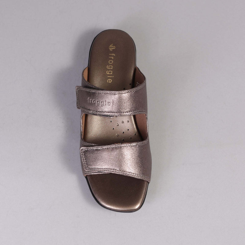 Mule Sandal in Lead Matallic - 12557 - Froggie Shoes