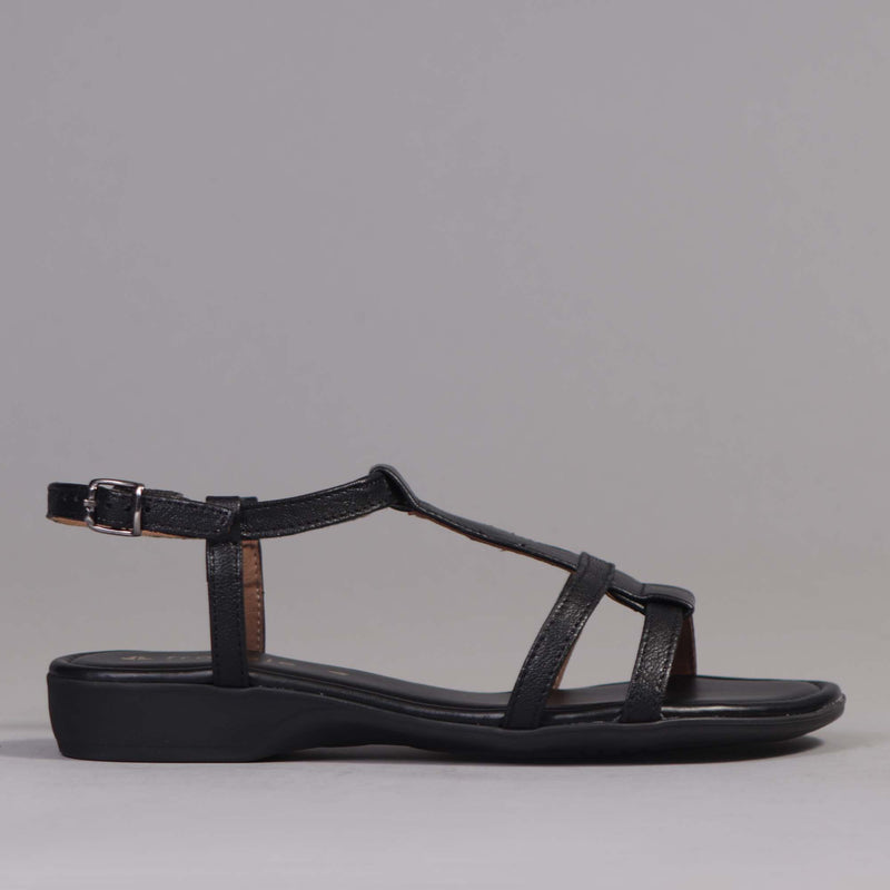 Slingback Sandal in Black - 12568