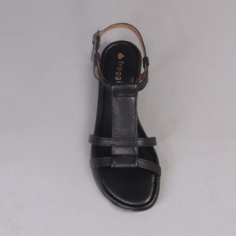 Slingback Sandal in Black - 12568