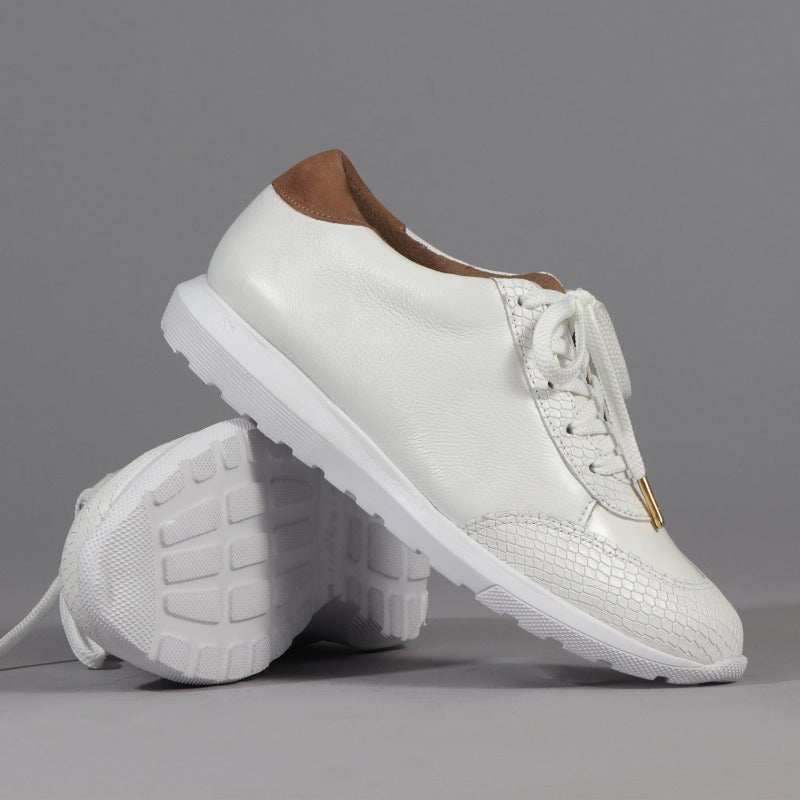 Froggie Lace-up Sneaker in White