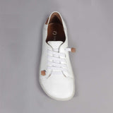 Lace-up Barefoot Shoe with Removable Footbed in White