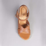 High Heel Slingback in Tan - 12616 - Froggie Shoes
