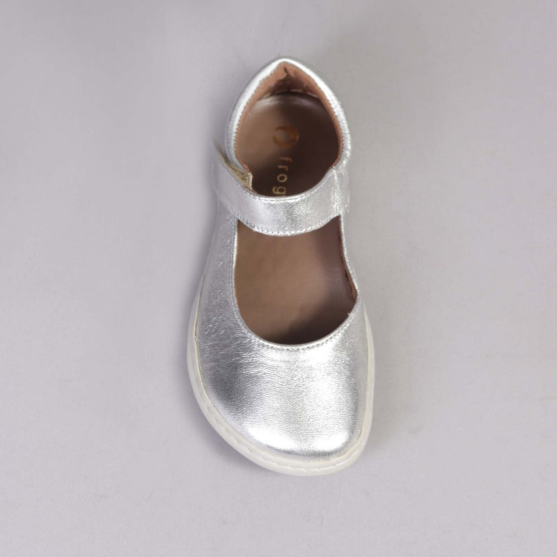 Girls High-Bar Shoes with Removable Footbed in Silver - 12624