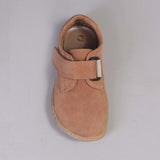 Boys Velcro Shoes with Removable Footbed in Tobacco - 12628