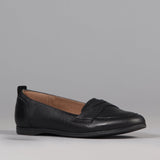 Flat Loafer in Black - 12644 - Froggie Shoes