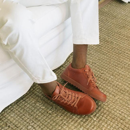 Froggie Shoes Shoes Men’s Sneaker with Removable Footbed in Chestnut - 12743