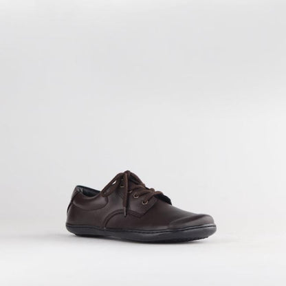 Froggie Shoes Shoes Boys Lace-up School Shoe in Brown Sizes 28-33 - 7823
