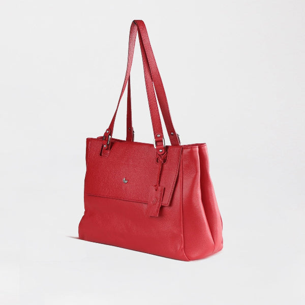 Froggie Womens non / Red / 202-958 Bella Bianca Leather Handbag in Red - side
